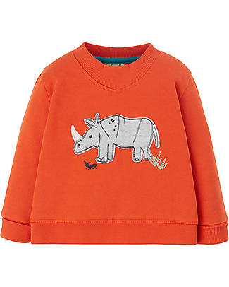 Frugi Easy On Jumper - Bonfire/Rhino Sweatshirts