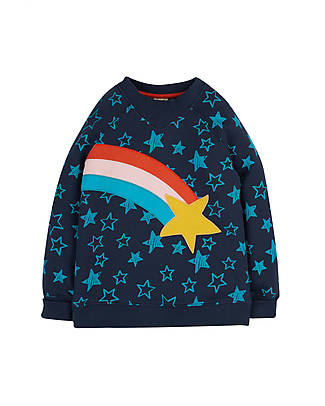 Frugi Easy On Jumper - Camper Stars/Rainbow Sweatshirts