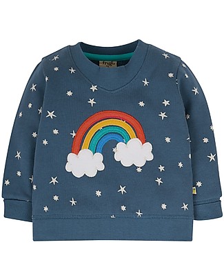 Frugi Easy-On Sweatshirt - Abisko Stars and Rainbow - Organic Cotton Sweatshirts