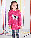Frugi Eloise Jumper Dress, Raspberry/Pony - 100% organic cotton fleece Dresses_
