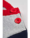 Frugi Elwood Knitted Jumper - Grey Marl/Rainbow Tractor Jumpers