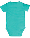 Frugi Everyday Short Sleeved Bodysuit - Pacific Aqua - 100% Organic Cotton Short Sleeves Bodies