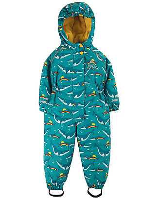 Frugi Explorer Waterproof All in One Suit with Fleece Lining (1-5 years) - Hedgehog - Made with recycled plastic bottles! Snowsuits