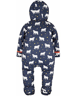 Frugi Explorer Waterproof All in One Suit with Fleece Lining - Polar Bear - Eco-friendly! Jackets
