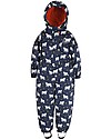 Frugi Explorer Waterproof All in One Suit with Fleece Lining - Polar Bear - Eco-friendly! Snowsuits
