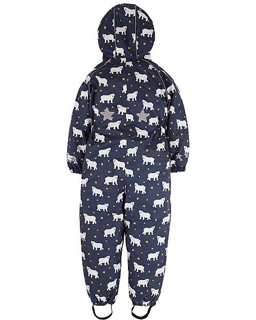 Frugi Explorer Waterproof All in One Suit with Fleece Lining - Polar Bear - Eco-friendly! Snowsuits