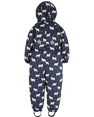 Frugi Explorer Waterproof All in One Suit with Fleece Lining - Polar Bear - Eco-friendly! Snowsuits