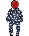 Frugi Explorer Waterproof All in One Suit with Fleece Lining - Polar Bear - Eco-friendly! Snowsuits