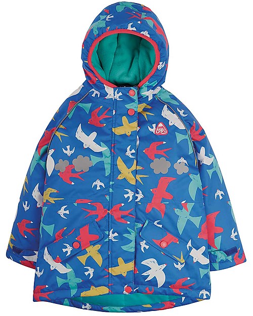 Frugi Explorer Waterproof Coat - Rainbow Flight - 100% Recycled Material! Waterproof