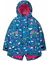 Frugi Explorer Waterproof Coat - Sail Blue Fly High - 100% Recycled Fibres Waterproof