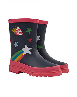 Frugi Explorer Wellington Boots - Indigo/Stars Wellies