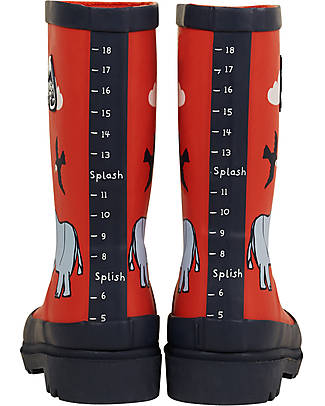 Frugi Explorer Wellington Boots - Rhino Friends Wellies