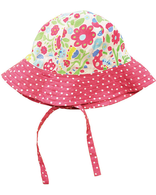 Frugi Flowery Reversible Sun Hat - 100% Organic Cotton Sunhats