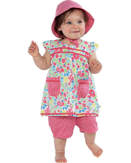 Frugi Flowery Reversible Sun Hat - 100% Organic Cotton Sunhats