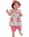 Frugi Flowery Reversible Sun Hat - 100% Organic Cotton Sunhats