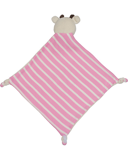 Frugi Froogli Comforter, Giggles the Giraffe - 100% organic cotton velour Doudou & Comforters