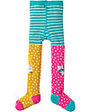 Frugi Fun Knee Tights, Hotchpotch/Character Knees - Organic cotton Tights