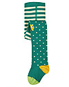 Frugi Fun Knee Tights - Jewel Spot/Bee - Organic Cotton Tights