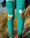 Frugi Fun Knee Tights - Jewel Spot/Bee - Organic Cotton Tights