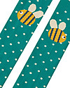Frugi Fun Knee Tights - Jewel Spot/Bee - Organic Cotton Tights