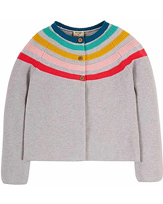 Frugi Gabbie Cardigan -Marl/Rainbow - Organic Cotton Cardigans