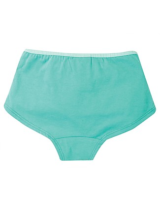 Frugi Georgia Girl Shorts - Pacific Aqua/Deer - 100% organic cotton Briefs
