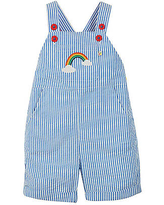 Frugi Godrevy Dungaree - Multistripe/Rainbow - 100% Organic cotton Dungarees