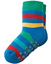 Frugi Grippy Baby Socks 2 Pack, Rainbow Multipack - Ideal for first steps! Antislip Socks