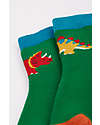 Frugi Grippy socks 2 Pack - Whale - Dino - Day at the Museum - Organic Cotton Antislip Socks