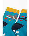 Frugi Grippy socks 2 Pack - Whale - Dino - Day at the Museum - Organic Cotton Antislip Socks