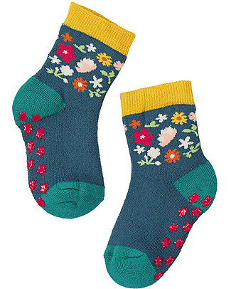 Frugi Grippy Socks Pack of 2 - Ducks - Organic Cotton Socks