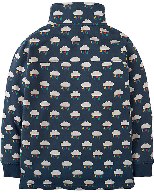 Frugi Half Zip Jumper, Rainclouds - 100% organic cotton Jumpers