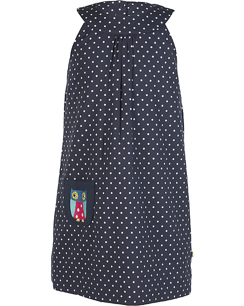 Frugi Hannah Reversible Dress - Navy/Owl - 100% Organic Cotton Dresses_
