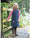 Frugi Hannah Reversible Dress - Navy/Owl - 100% Organic Cotton Dresses_