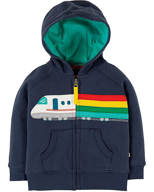 Frugi Hayle Hoody - Indigo/Train - Organic cotton Sweatshirts