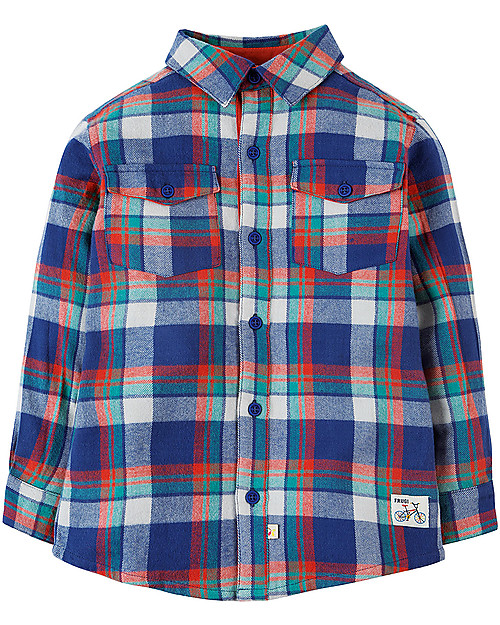 Frugi Hector Checked Flanel Shirt, Cosy Check - 100% organic cotton Shirts And Blouses
