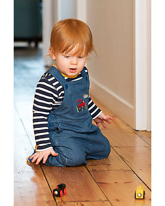 Frugi Hopscotch Dungaree - Chambray/Tractor Dungarees