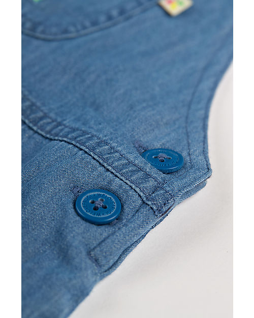 Frugi Hopscotch Dungaree - Chambray/Tractor Dungarees