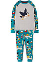 Frugi Jamie Jim Jams - Grey marl/Puffin - Organic Cotton Pyjamas