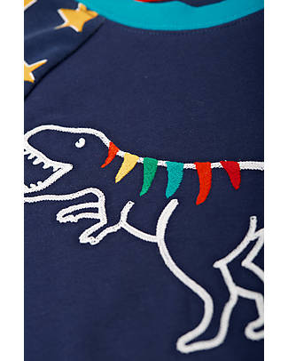 Frugi Jamie Jim Jams - Indigo Stars & Dino - A day in the City - Organic Cotton Pyjamas