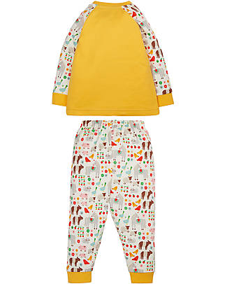 Frugi Jamie Jim Jams Pyjama - Soft White Farm/Sheep - Organic Cotton Pyjamas