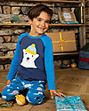 Frugi Jamie Jim Jams, Space Blue/Polar Bear - Organic cotton Pyjamas