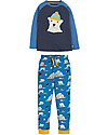 Frugi Jamie Jim Jams, Space Blue/Polar Bear - Organic cotton Pyjamas