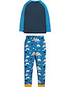 Frugi Jamie Jim Jams, Space Blue/Polar Bear - Organic cotton Pyjamas