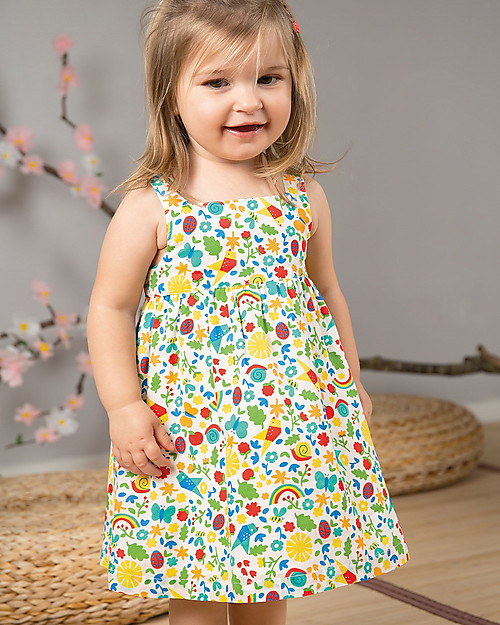 Frugi Jess Party Dress - Allotment Days - Organic Cotton Dresses_