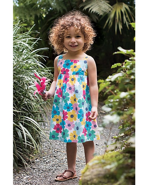 Frugi Jess Party Dress, Spotty Poppy - Organic Cotton Dresses_