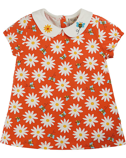 Frugi Jessie Collar Top - Nice Daisy - Organic Cotton T-shirts