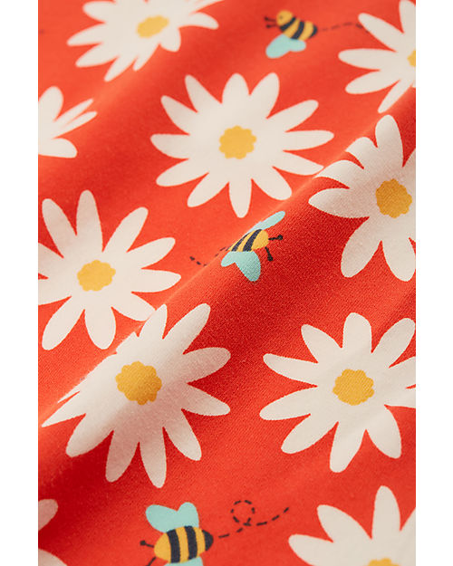 Frugi Jessie Collar Top - Nice Daisy - Organic Cotton T-shirts