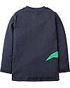 Frugi Joe Applique Top, Navy/Dino - 100% organic cotton Long Sleeves Tops