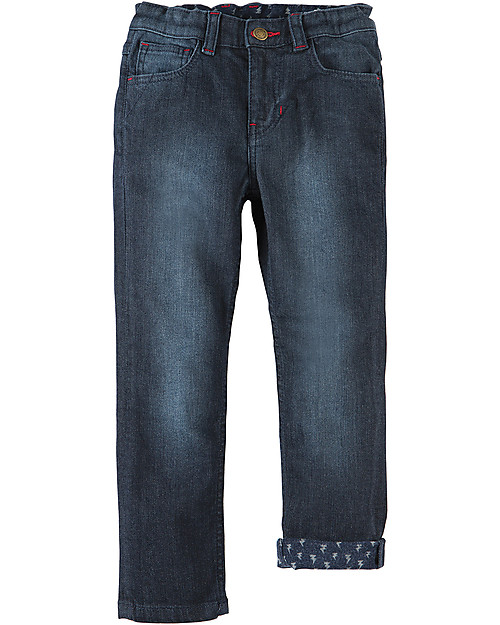 Frugi Joseph Jeans, Dark Wash Denim - Elasticated organic cotton Jeans